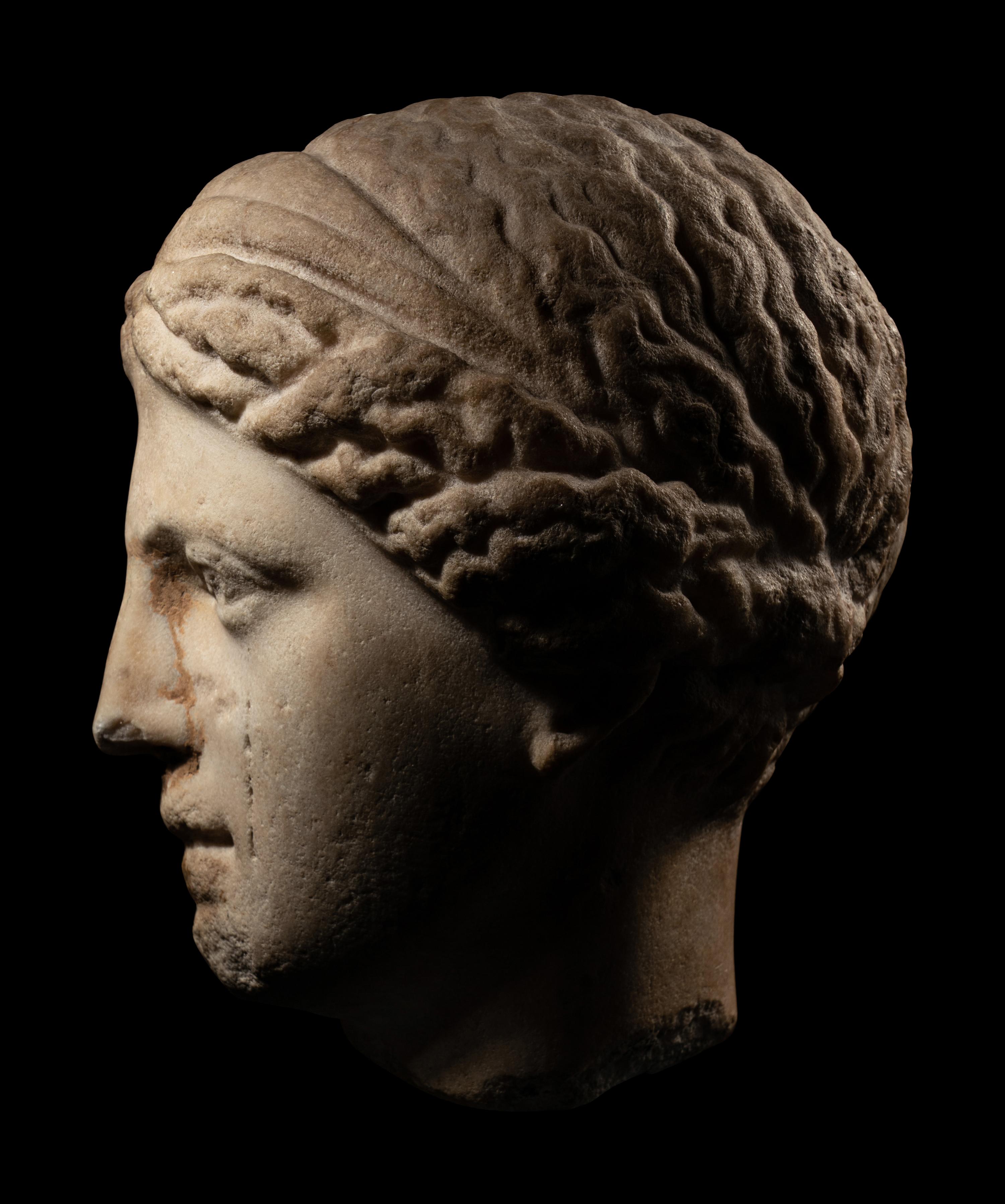 A Hellenistic Marble Head of a Woman