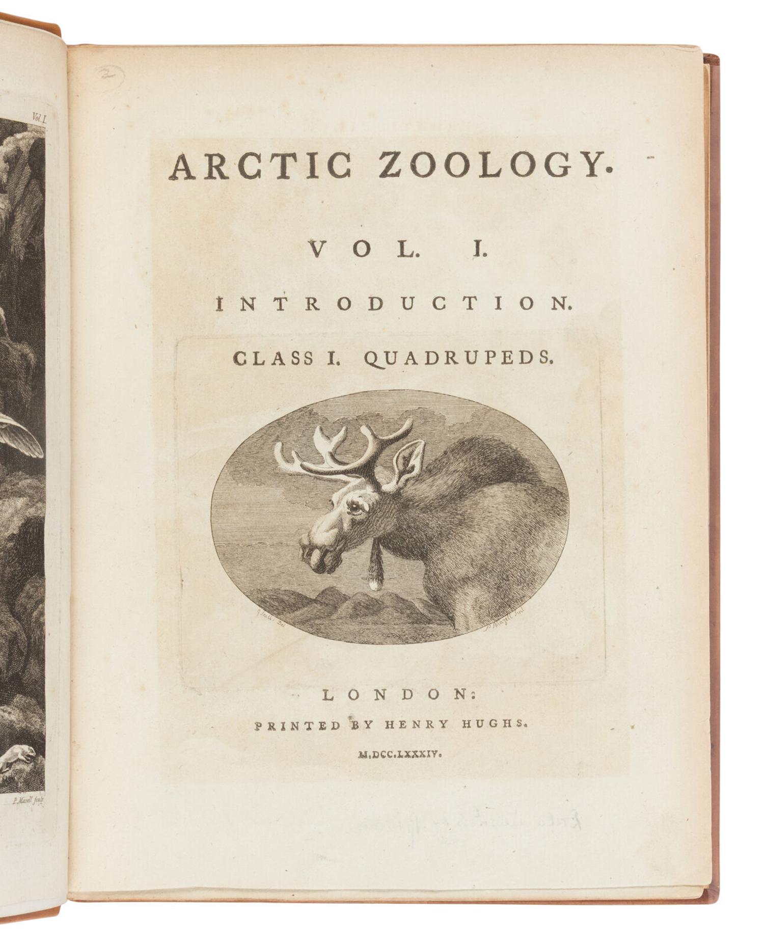 [TRAVEL & EXPLORATION]. PENNANT, Thomas (1726-1798). Arctic Zoology . London: Henry Hughs, 1784-1785.