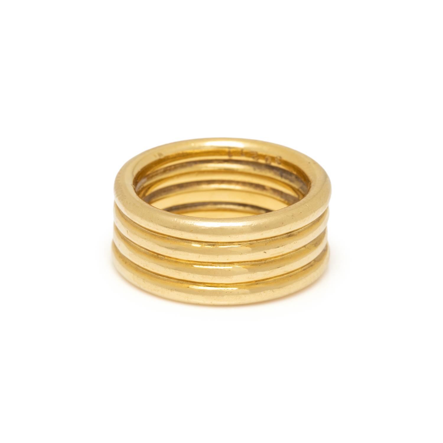 CARTIER, YELLOW GOLD BAND RING
