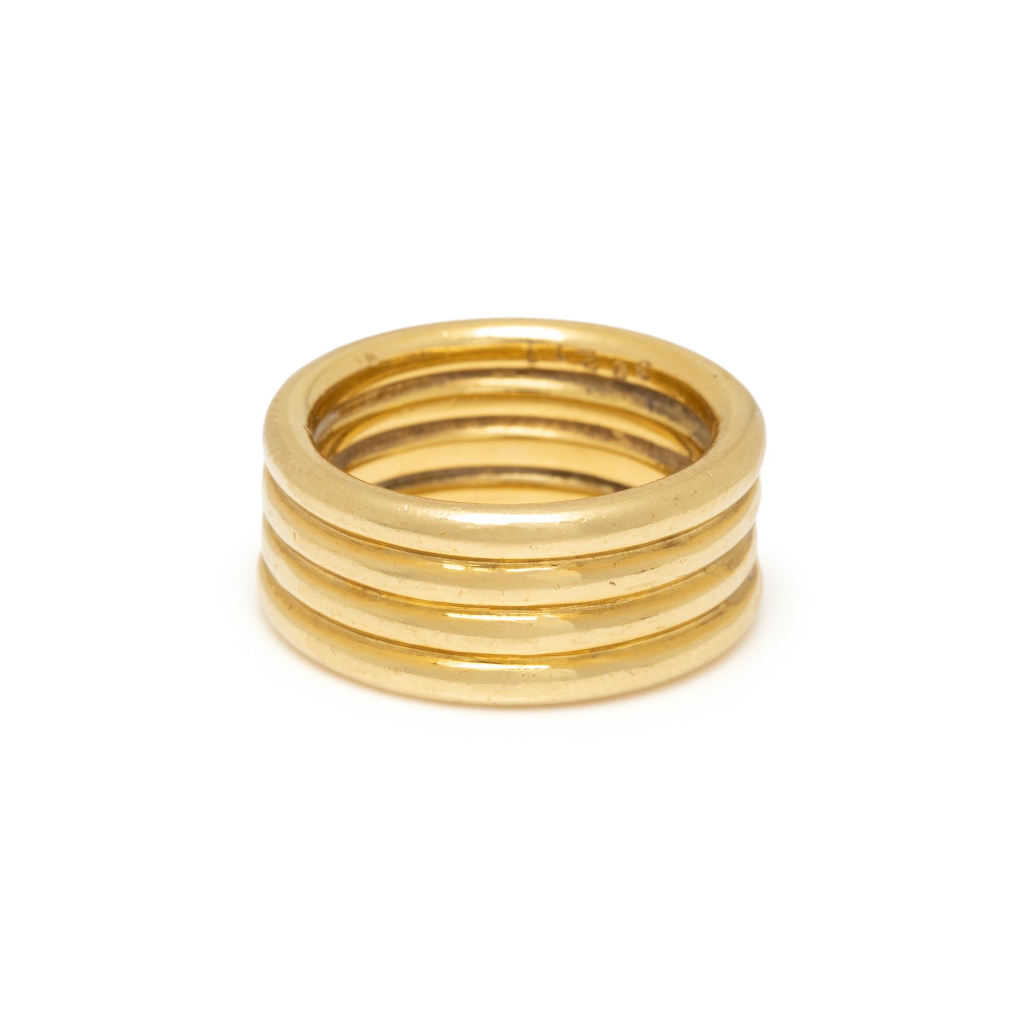 CARTIER, YELLOW GOLD BAND RING