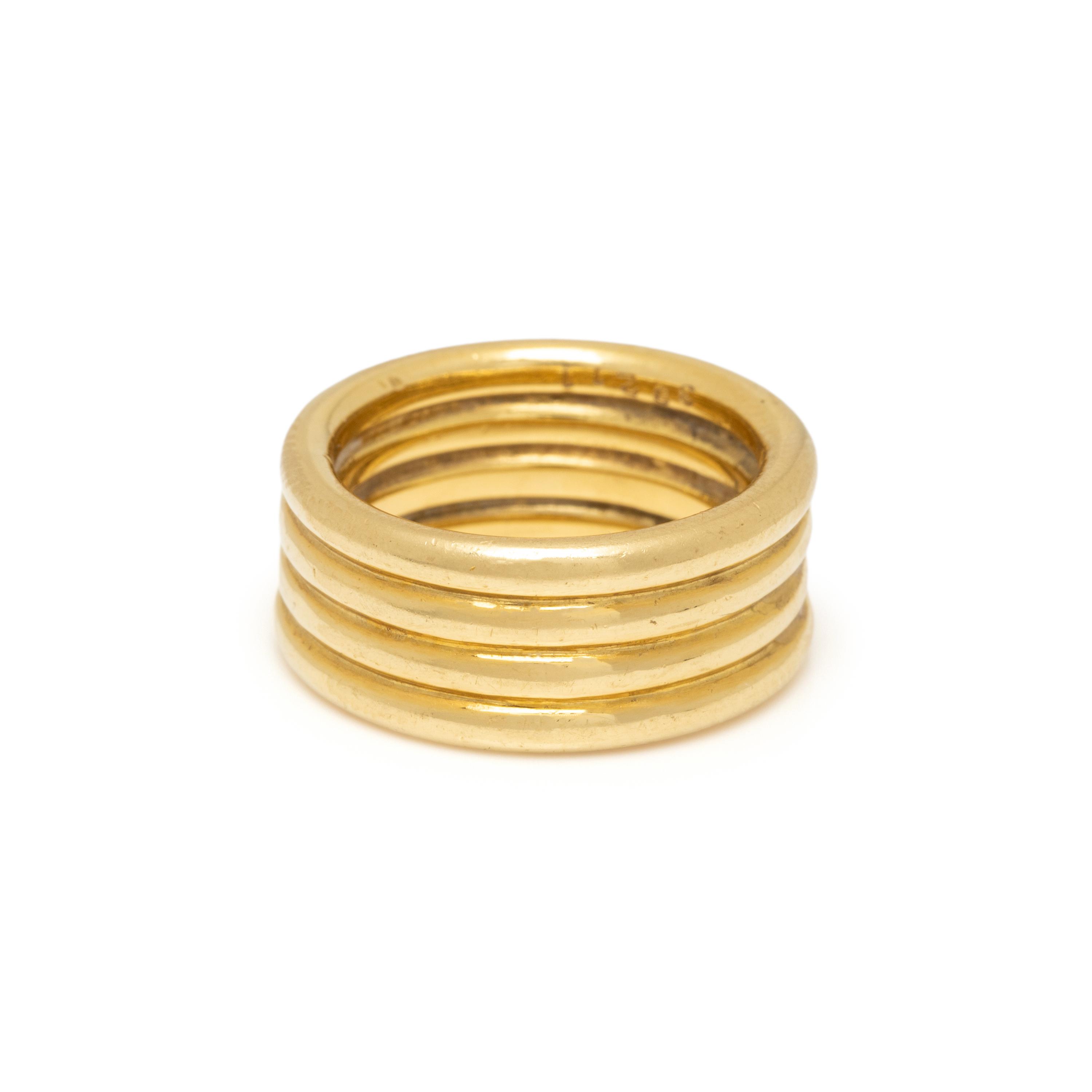 CARTIER, YELLOW GOLD BAND RING