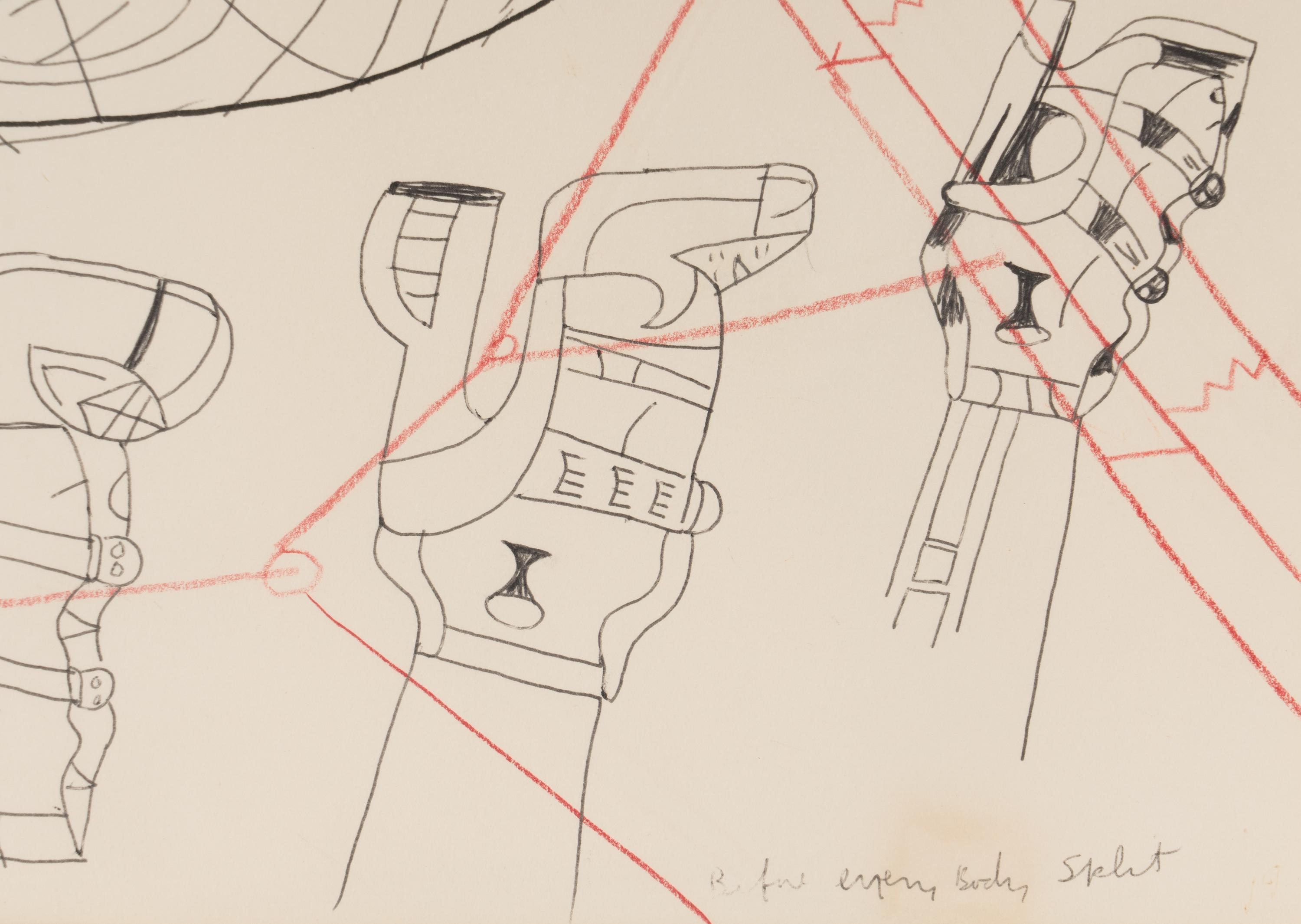 Before Every Body Split (Study for Hello Gypsie Toe Good Bye Sly ), c. 1977