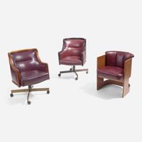 Vladimir Kagan (American, 1927-2016) Two Matrix Executive Chairs, circa 1967, and a Cycle II Chair, Vladimir Kagan Designs, Inc., USA, circa 1965