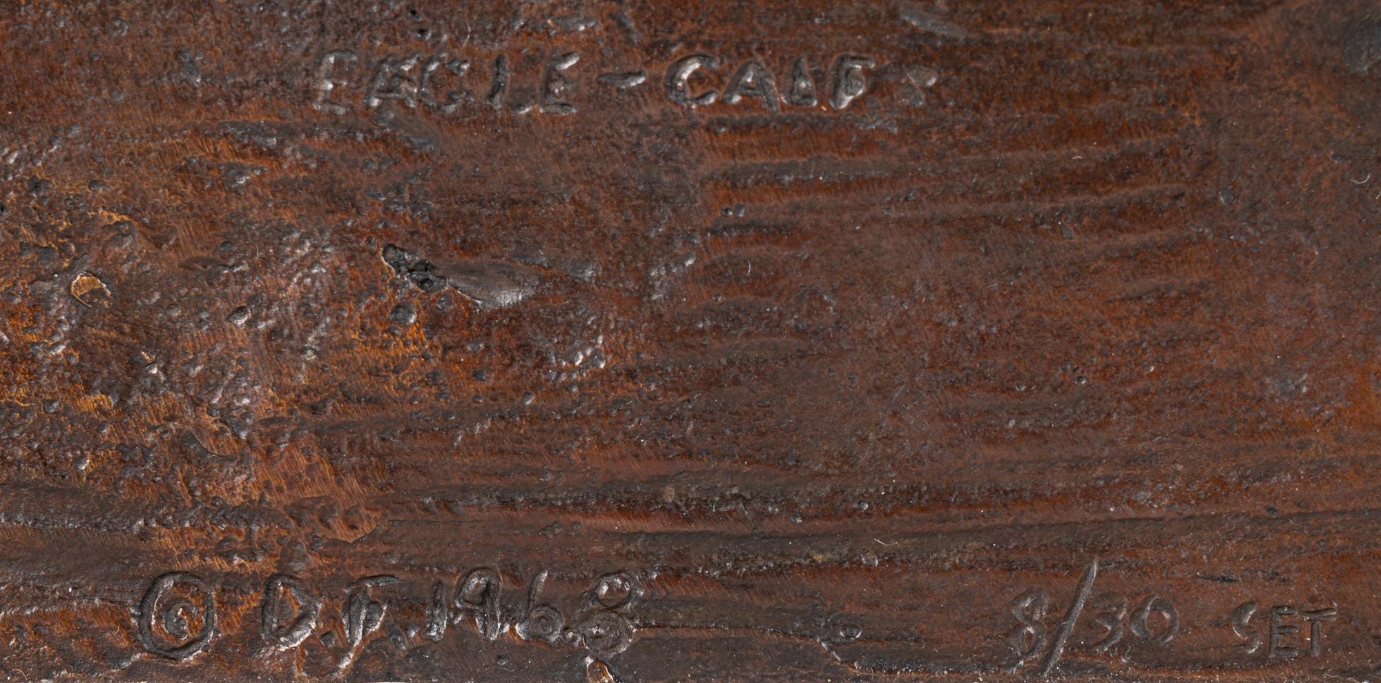 Seven Sculptures: Last Star , Calf-Tail, Two-Gun-White-Calf, Eagle-Calf, Medicine-Bossribs, Turtle and Weasel Feather , edition 8/30