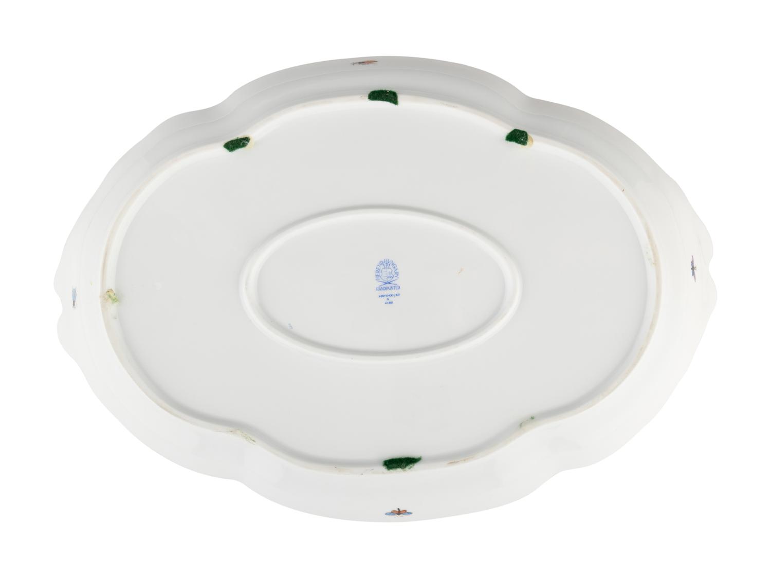A Herend Porcelain Rothschild Bird Tray