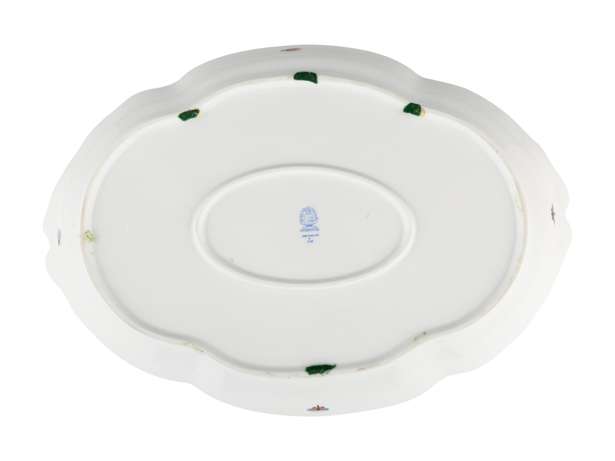 A Herend Porcelain Rothschild Bird Tray