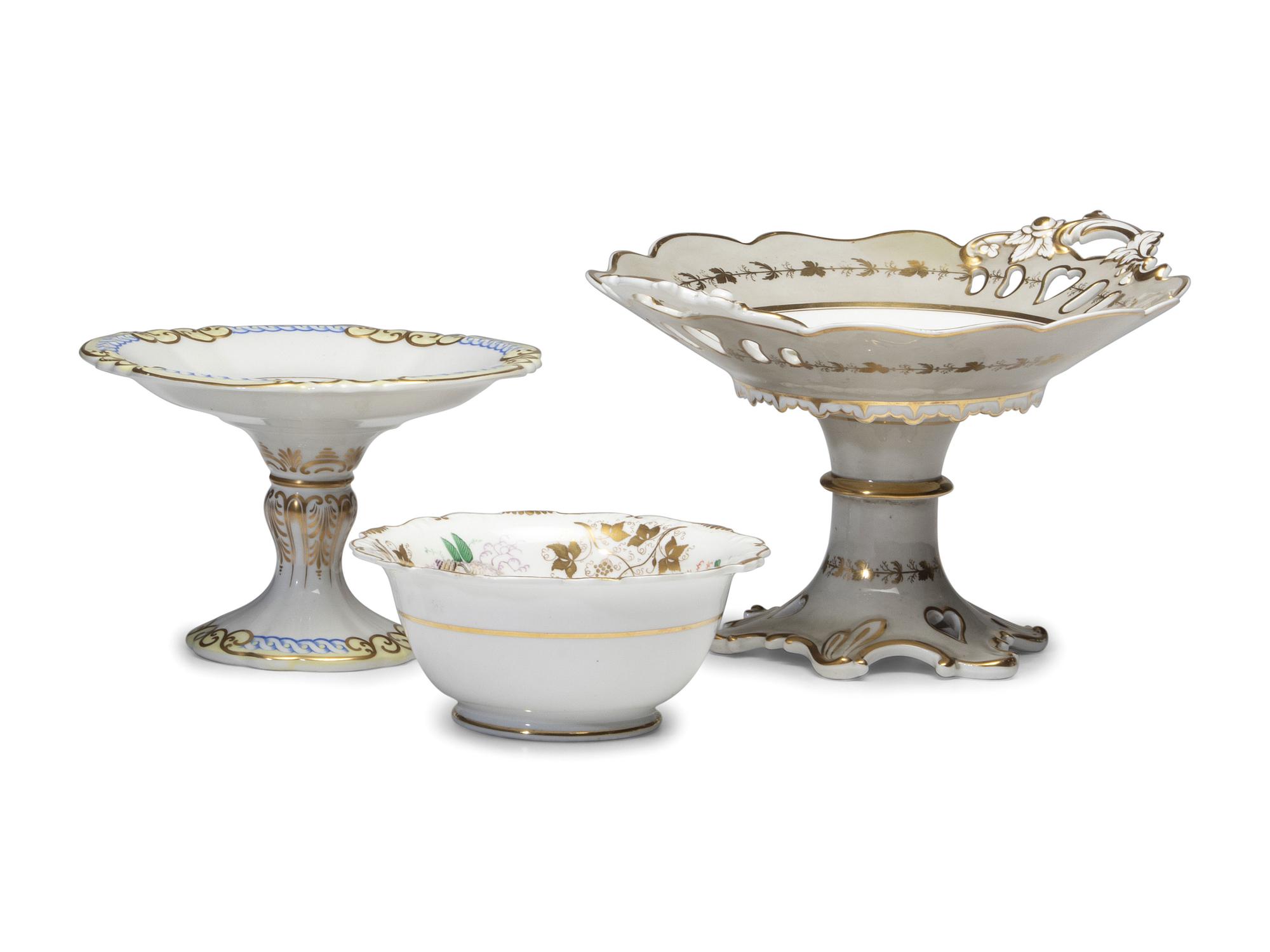 Two Paris Porcelain Compotes