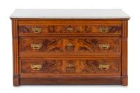 An Eastlake Style Marble Topped Commode