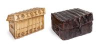 Two Leather-Veneered Chests — LATE 19TH/EARLY 20TH CENTURY