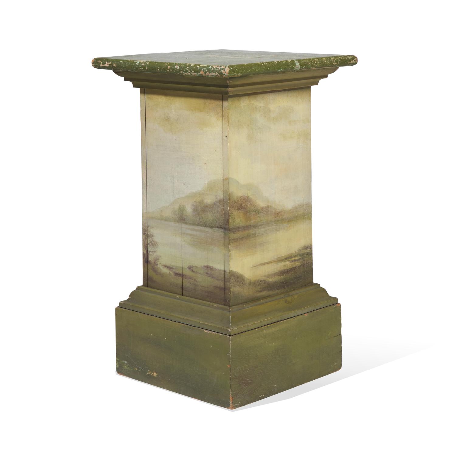 A Paint-Decorated Pedestal