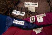 Five Pieces of Giorgio Armani and Gianni Versace, 1980s
