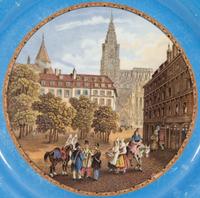 Four Prattware Plates