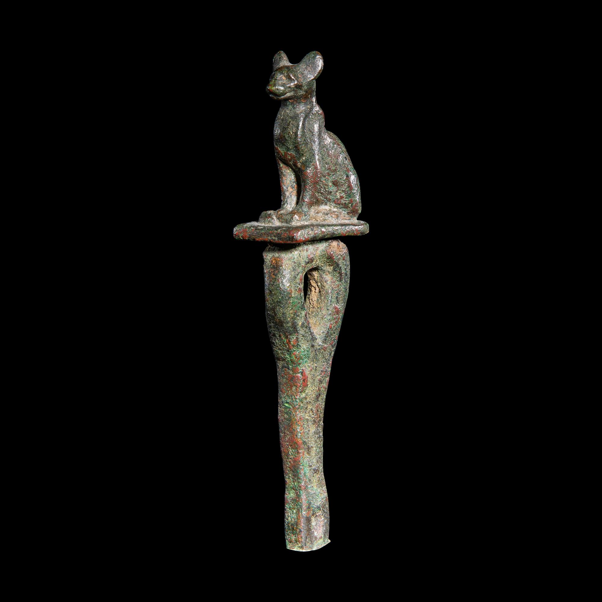 An Egyptian Bronze Cat