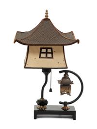 A Pagoda-Form Table Lamp