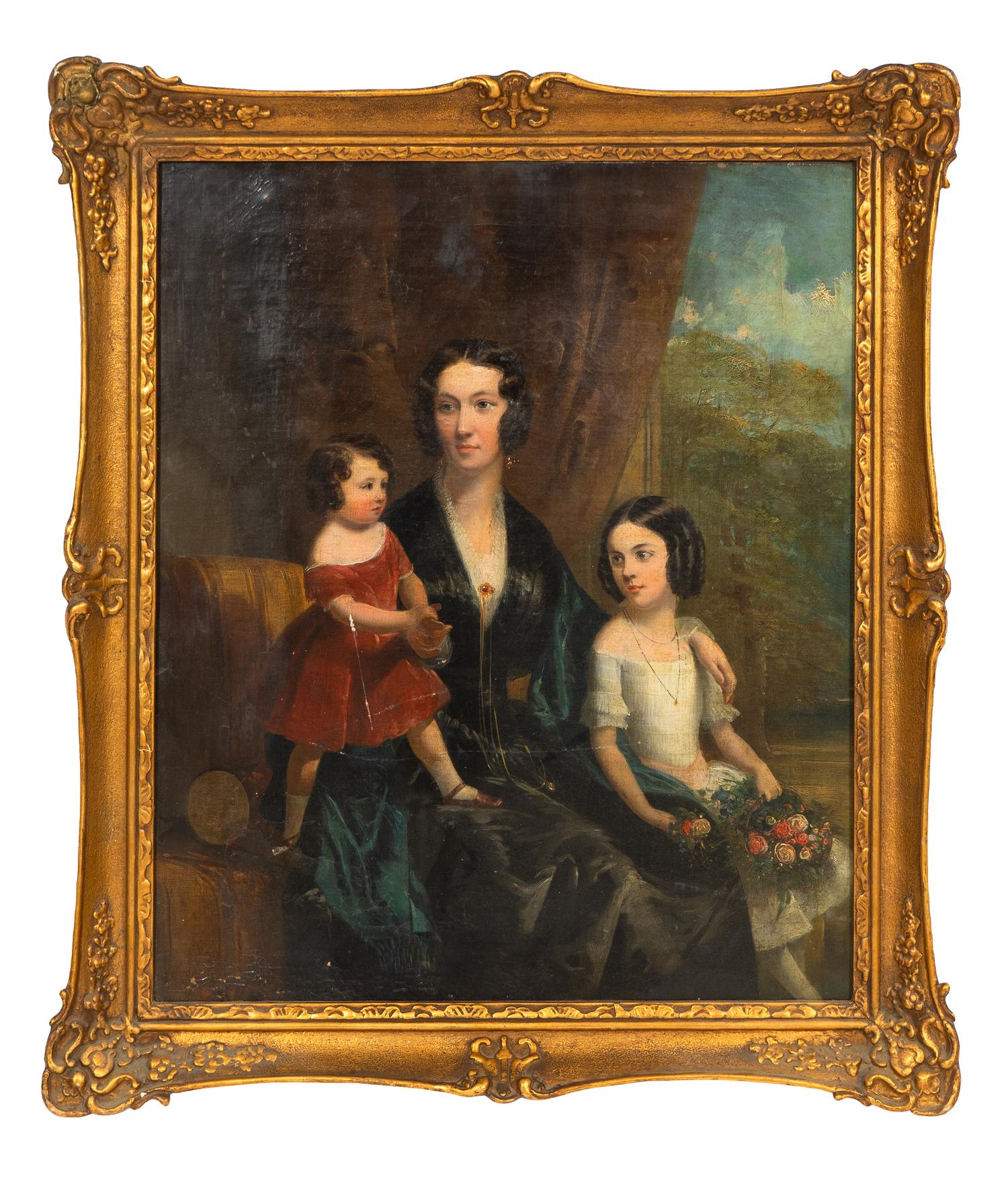 Portrait of a Lady and Her Two Daughters