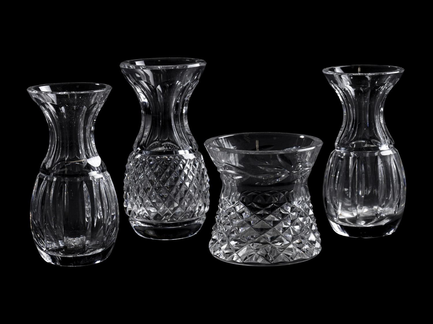 A Group of Waterford Cut Glass Table Articles