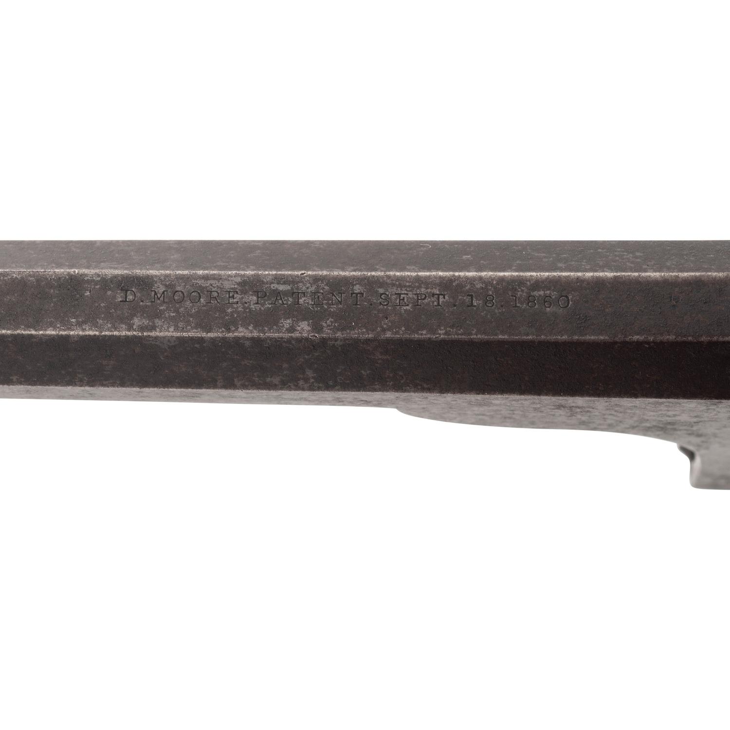 Moore 7-Shot Revolver Inscribed to Lt. Col. J.B. Leake - POW - with CDV and GAR Badge