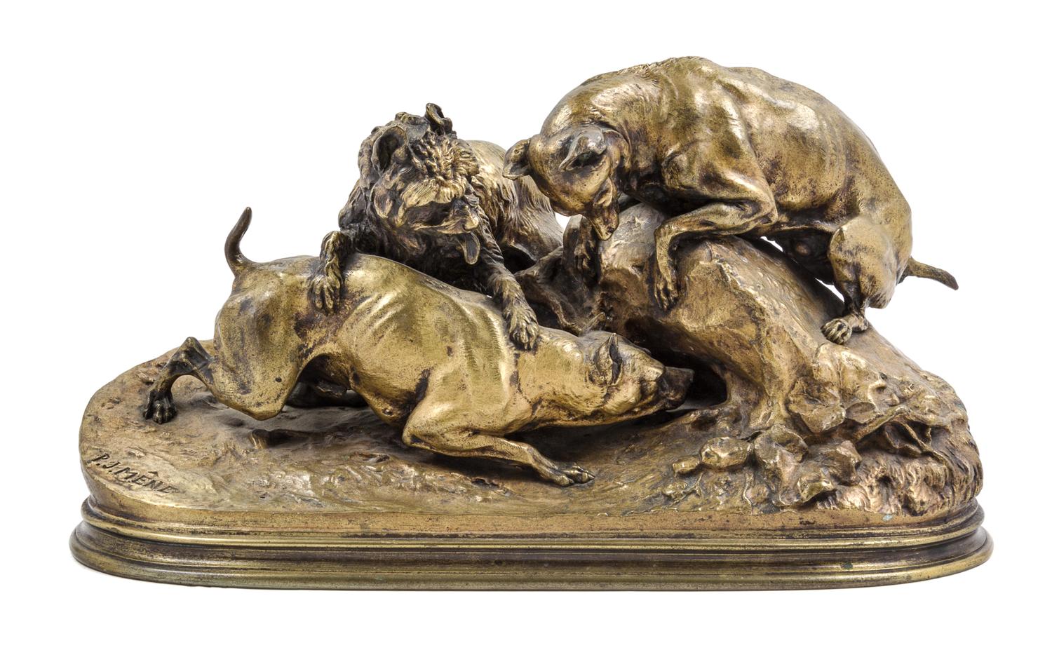 After Pierre-Jules Mene, (French, 1810-1979), Chasse au lapin