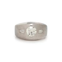 PLATINUM AND DIAMOND RING