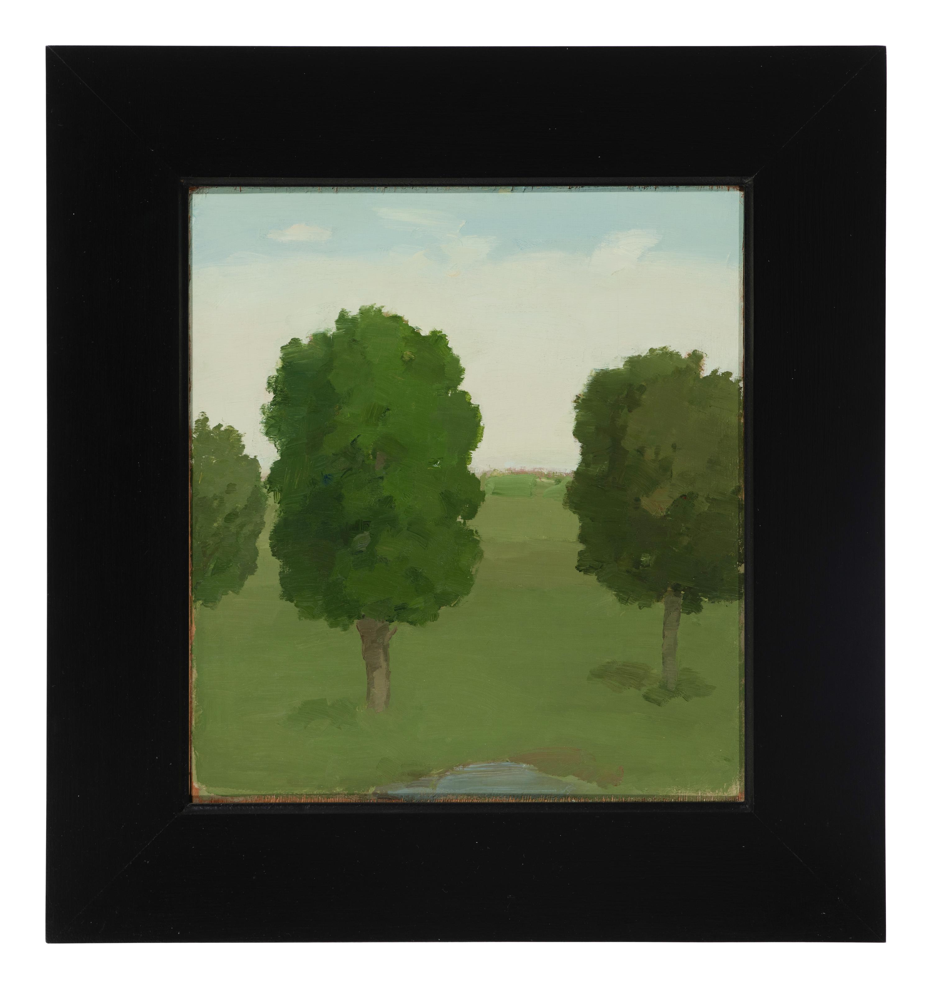 Landscape with Three Trees and Pond , June 1984