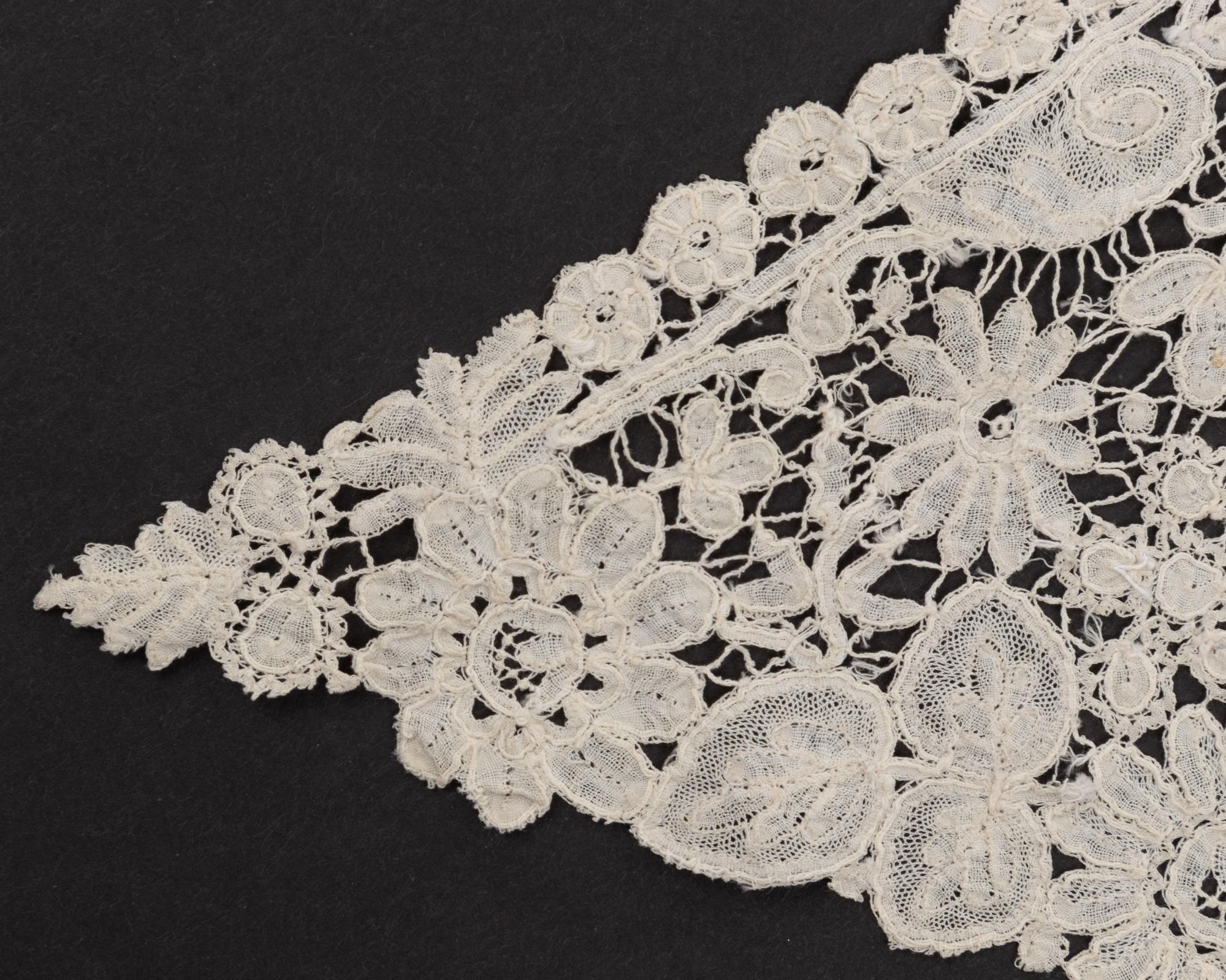 Three Velvet Pieces: One Two-Piece Dress Ensemble with Lace Collar, One Bodice, 1880s
