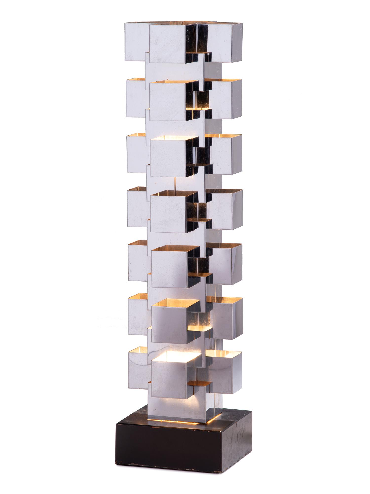 A Curtis Jere 'Skyscraper' Floor Lamp