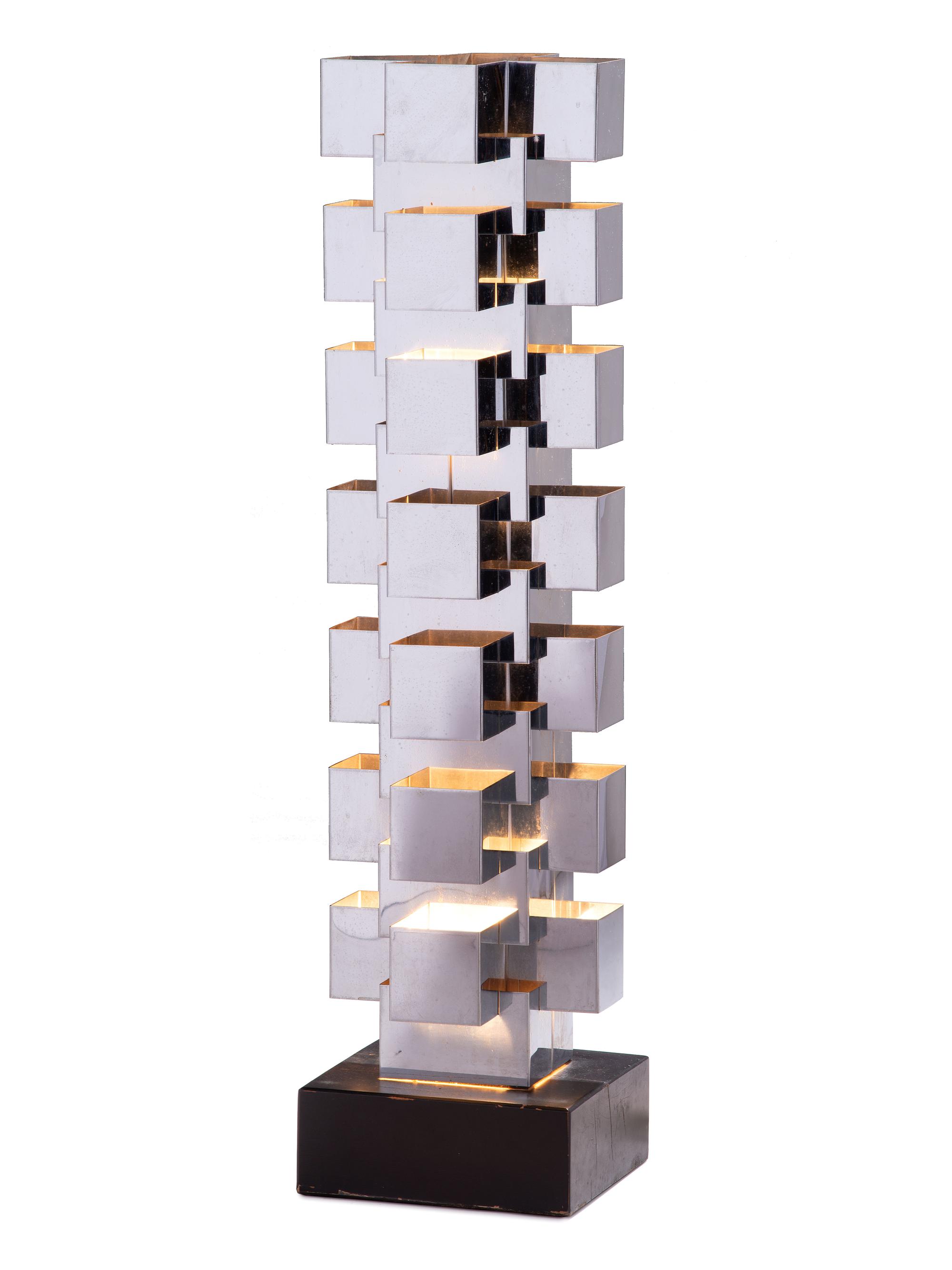 A Curtis Jere 'Skyscraper' Floor Lamp