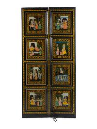 A Pair of Indian Painted Doors