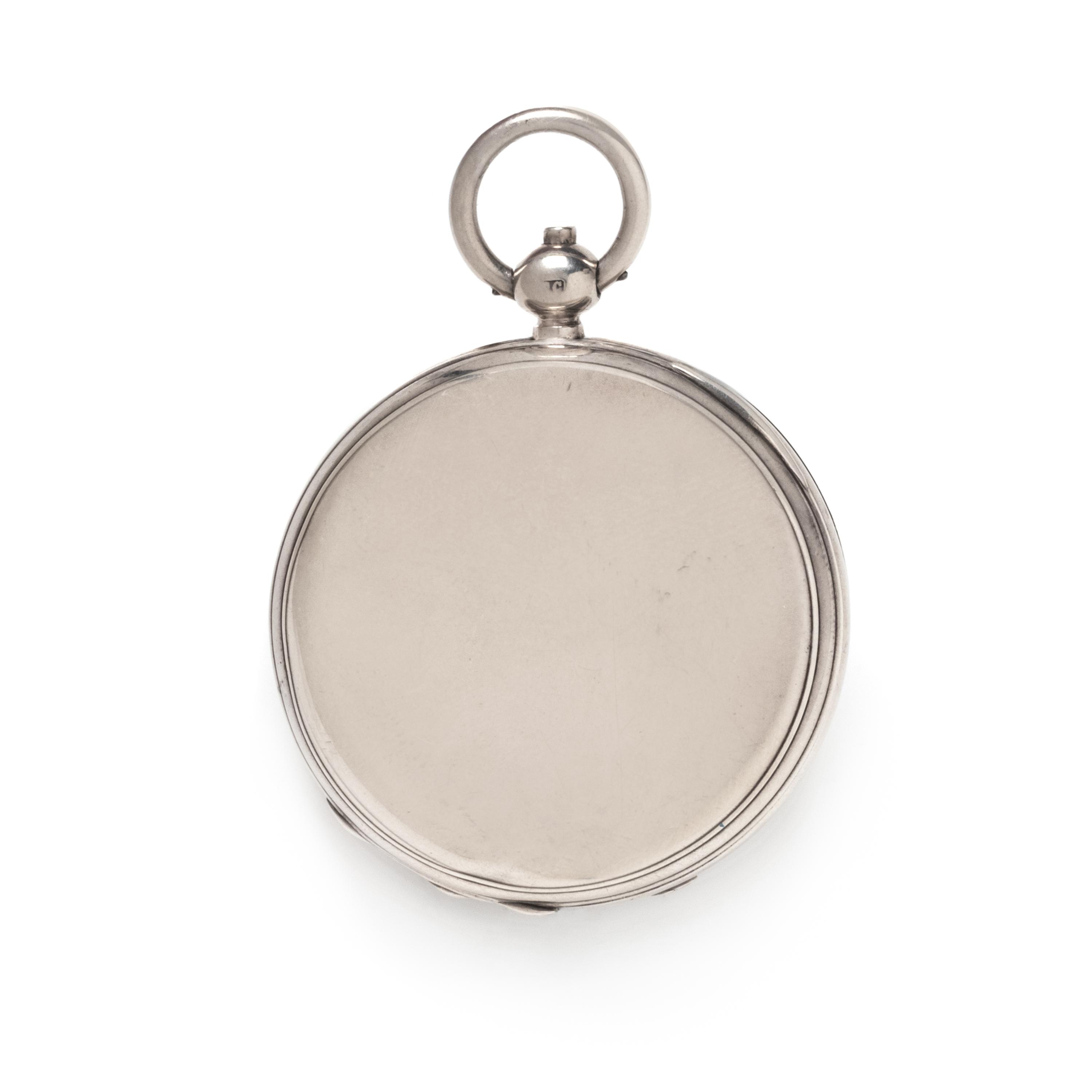 BRITISH, STERLING SILVER DEMI-HUNTER POCKET WATCH
