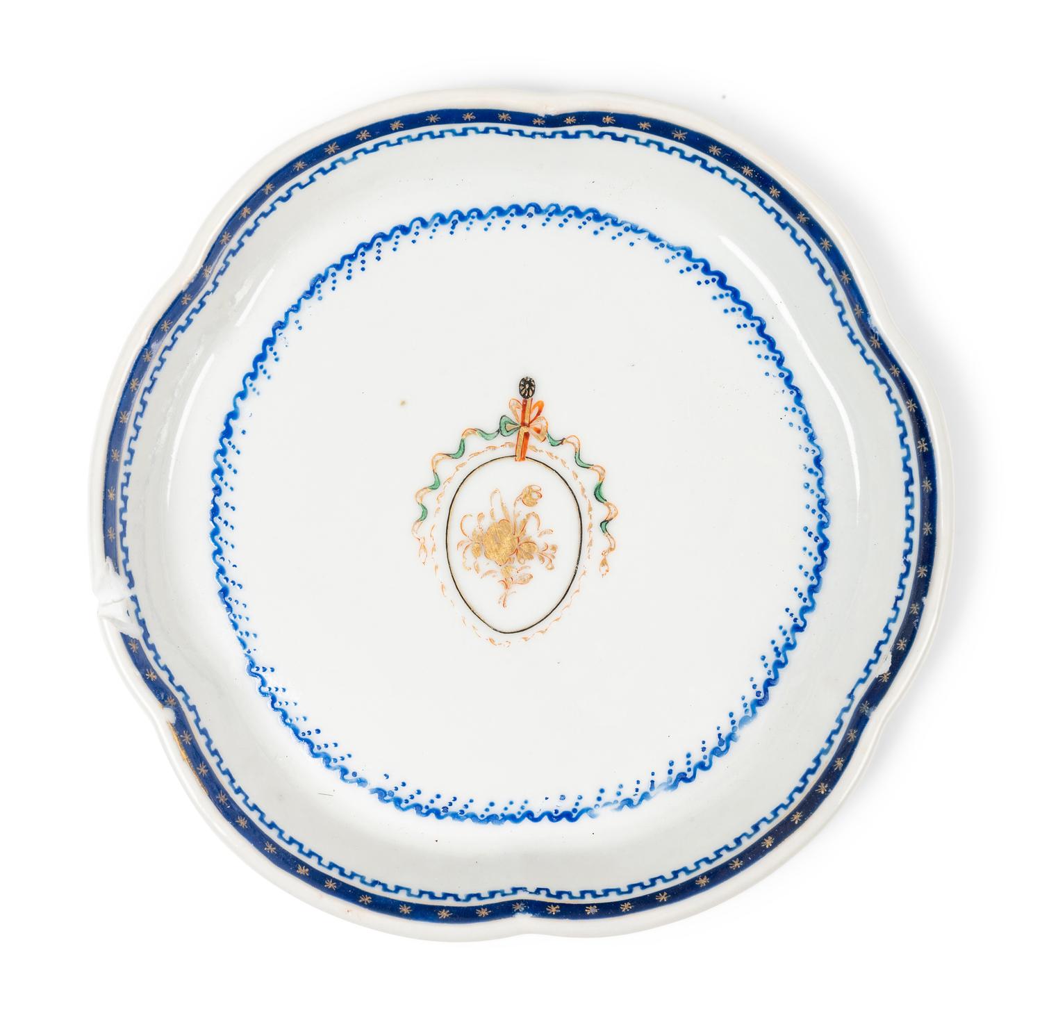 Eight Chinese Export Porcelain Tea Wares