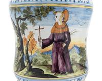 A Pair of Italian Faience Jars