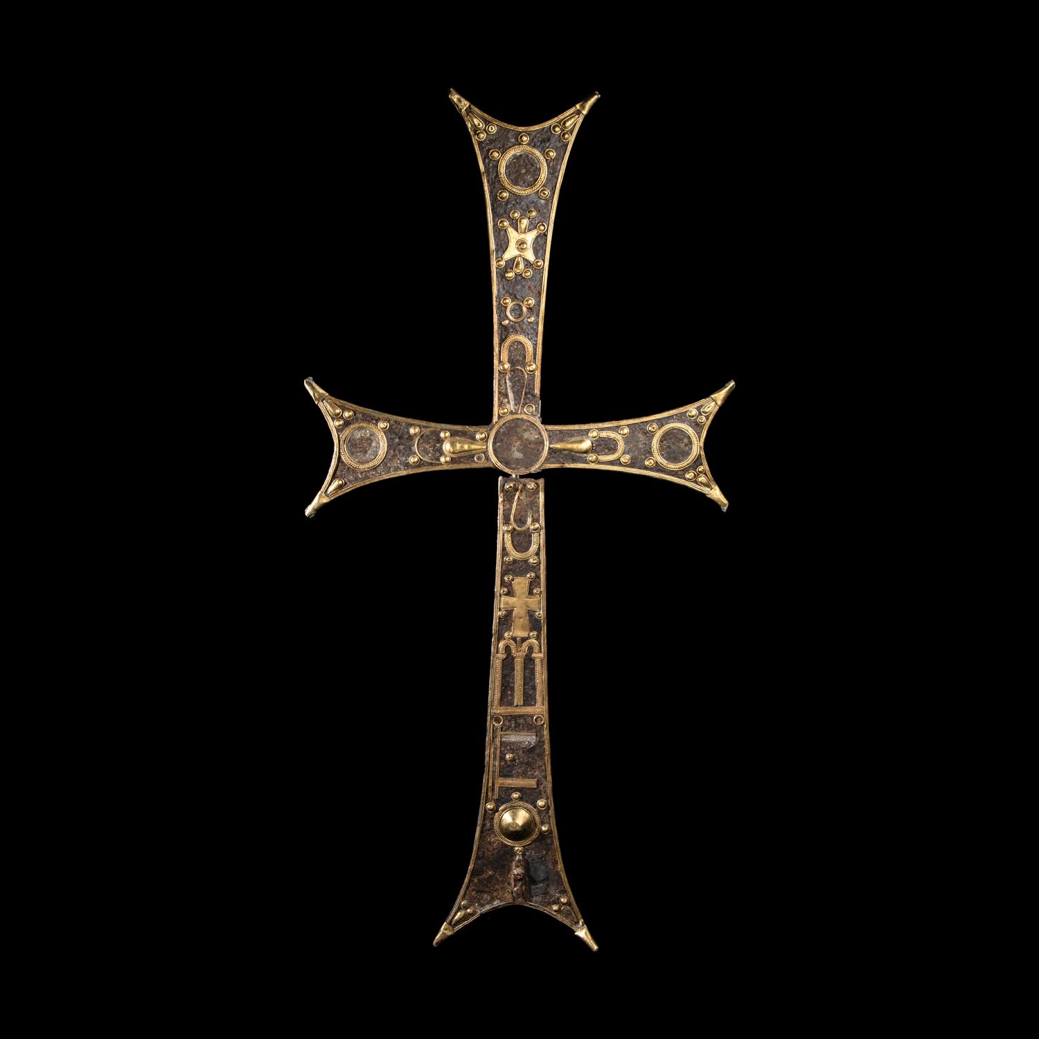 A Byzantine Iron and Gilt-Bronze Processional Cross