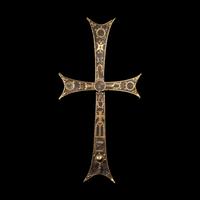 A Byzantine Iron and Gilt-Bronze Processional Cross