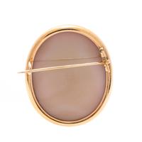 FRENCH, ANTIQUE, AGATE CAMEO BROOCH