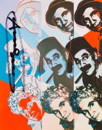 Andy Warhol, (American, 1928-1987), Ten Portraits of Jews of the Twentieth Century, 1980 (set of ten announcement cards from the Jewish