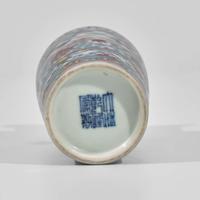 A Chinese Dehua porcelain small tripod censer and a small doucai vase 德化窑三足香炉及斗彩小花尊一件 17th/18th century and later ??????? ???