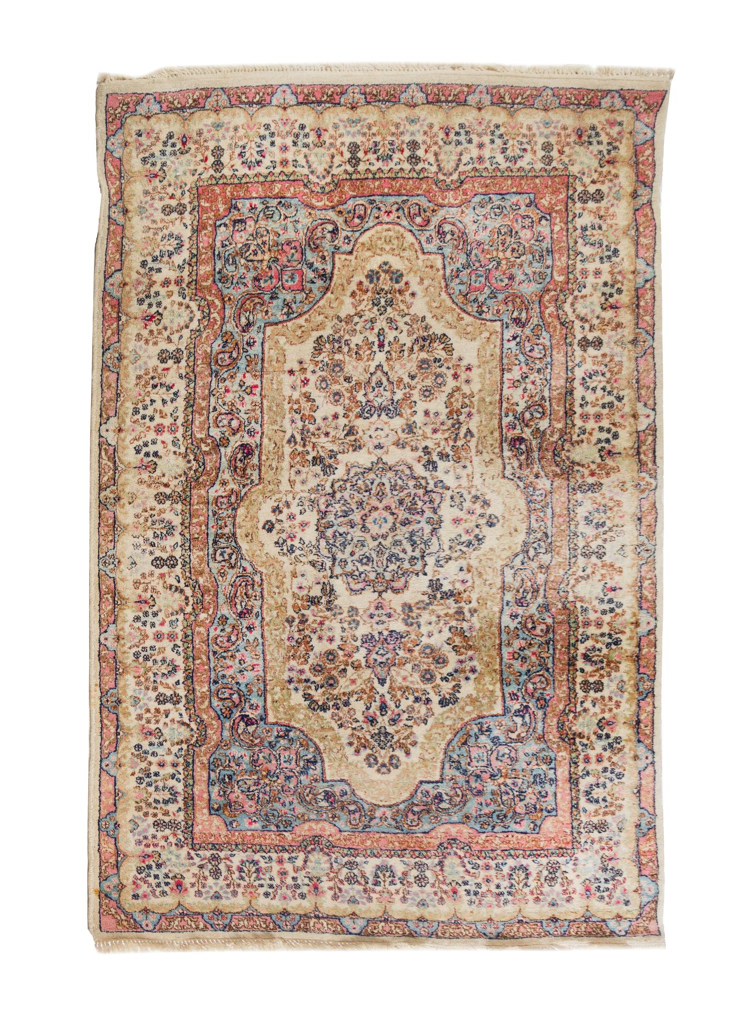 Two Kirman Wool Rugs