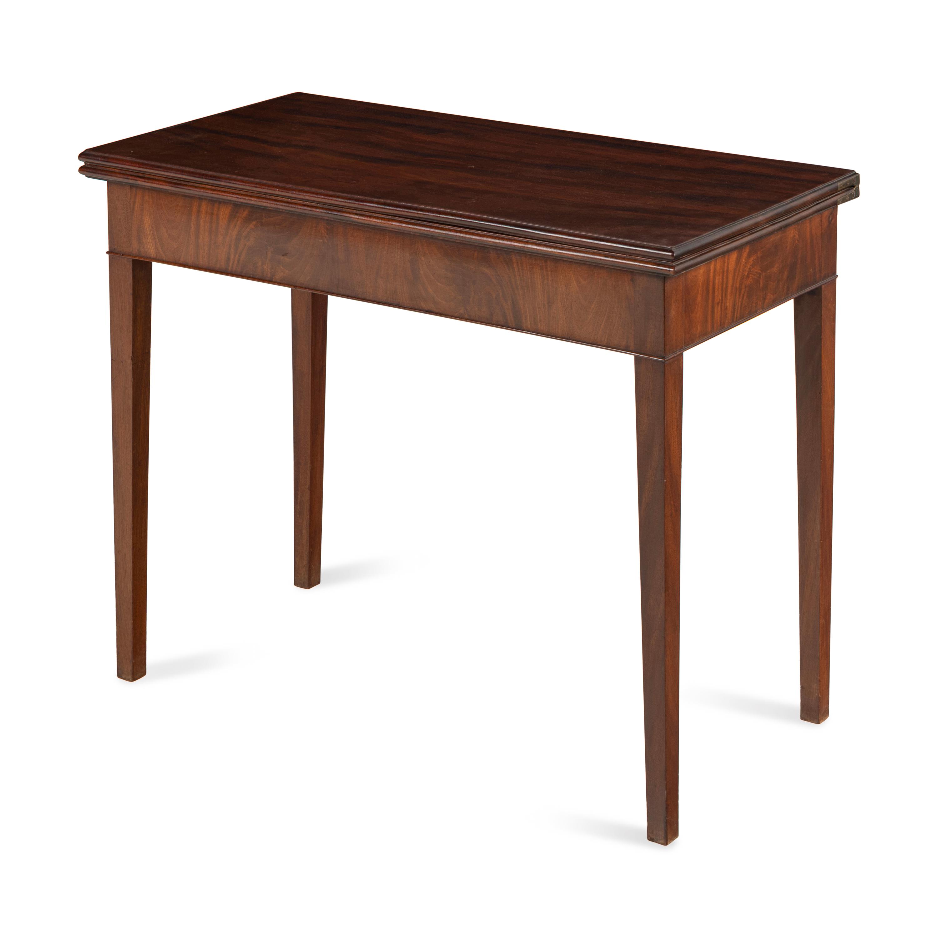 A George III Mahogany Flip-Top Table