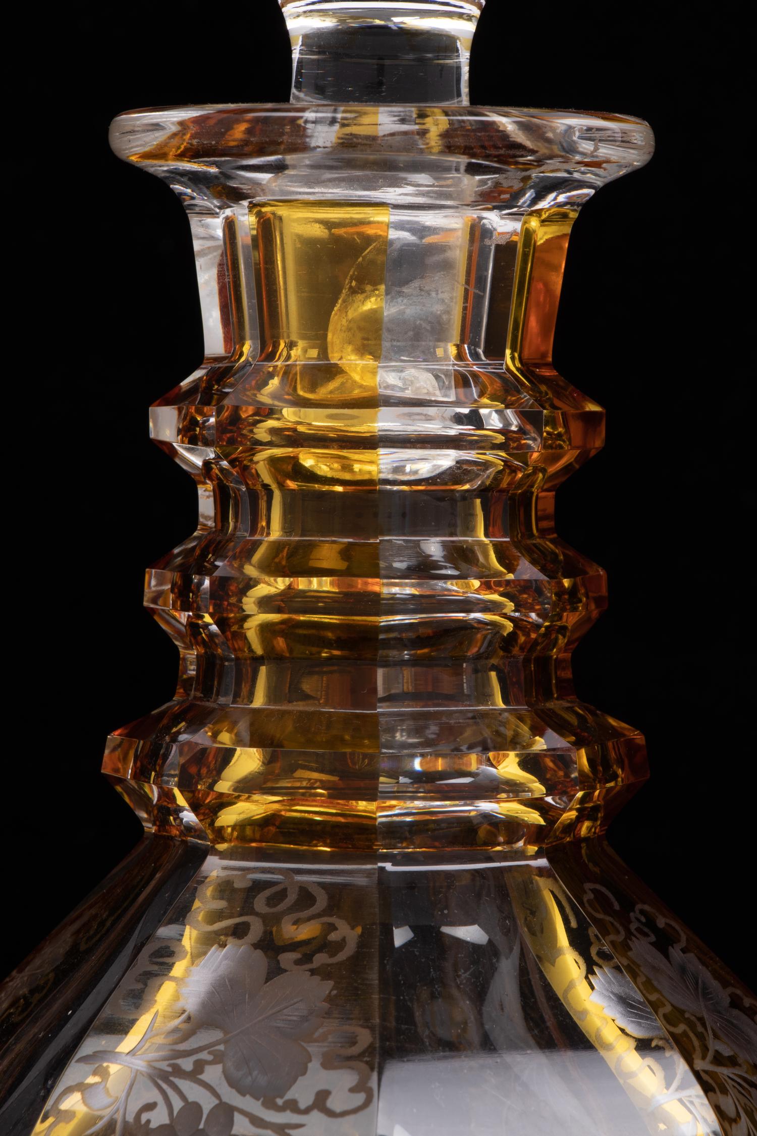 A Group of Three Cut Glass Decanters