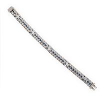 ART DECO, DIAMOND, SAPPHIRE, AND PLATINUM BRACELET