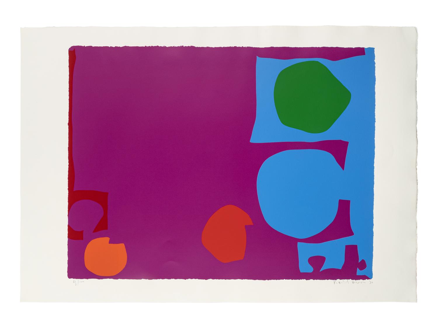 Three Reds in Magenta and Green in Blue and Three Reds in Green and Magenta in Blue (a pair of prints), 1970