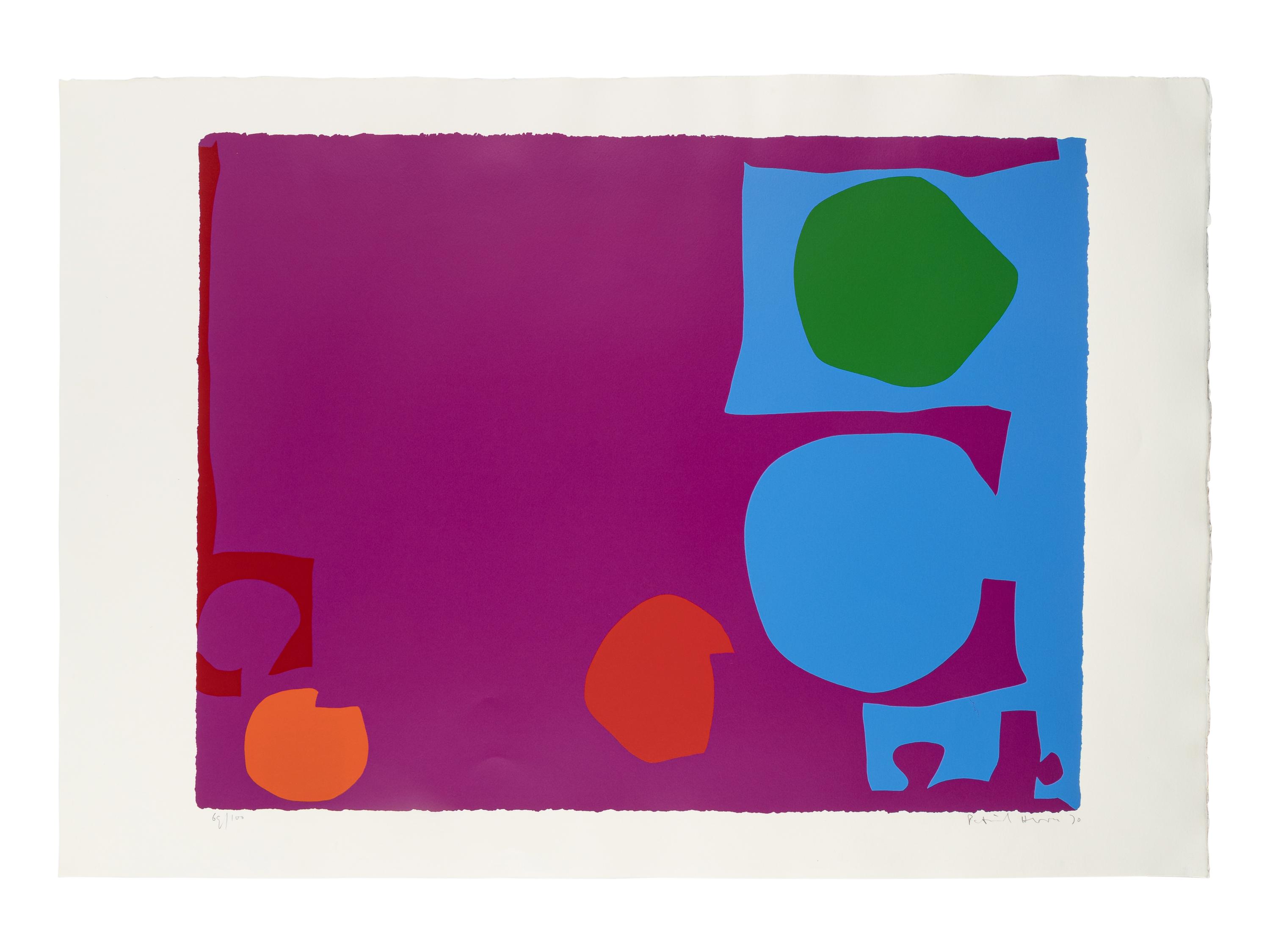Three Reds in Magenta and Green in Blue and Three Reds in Green and Magenta in Blue (a pair of prints), 1970