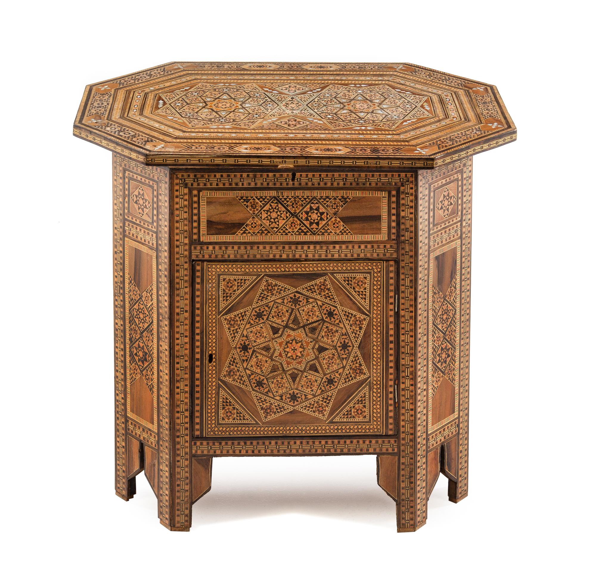 A Southeast Asian Inlaid Wood Cabinet