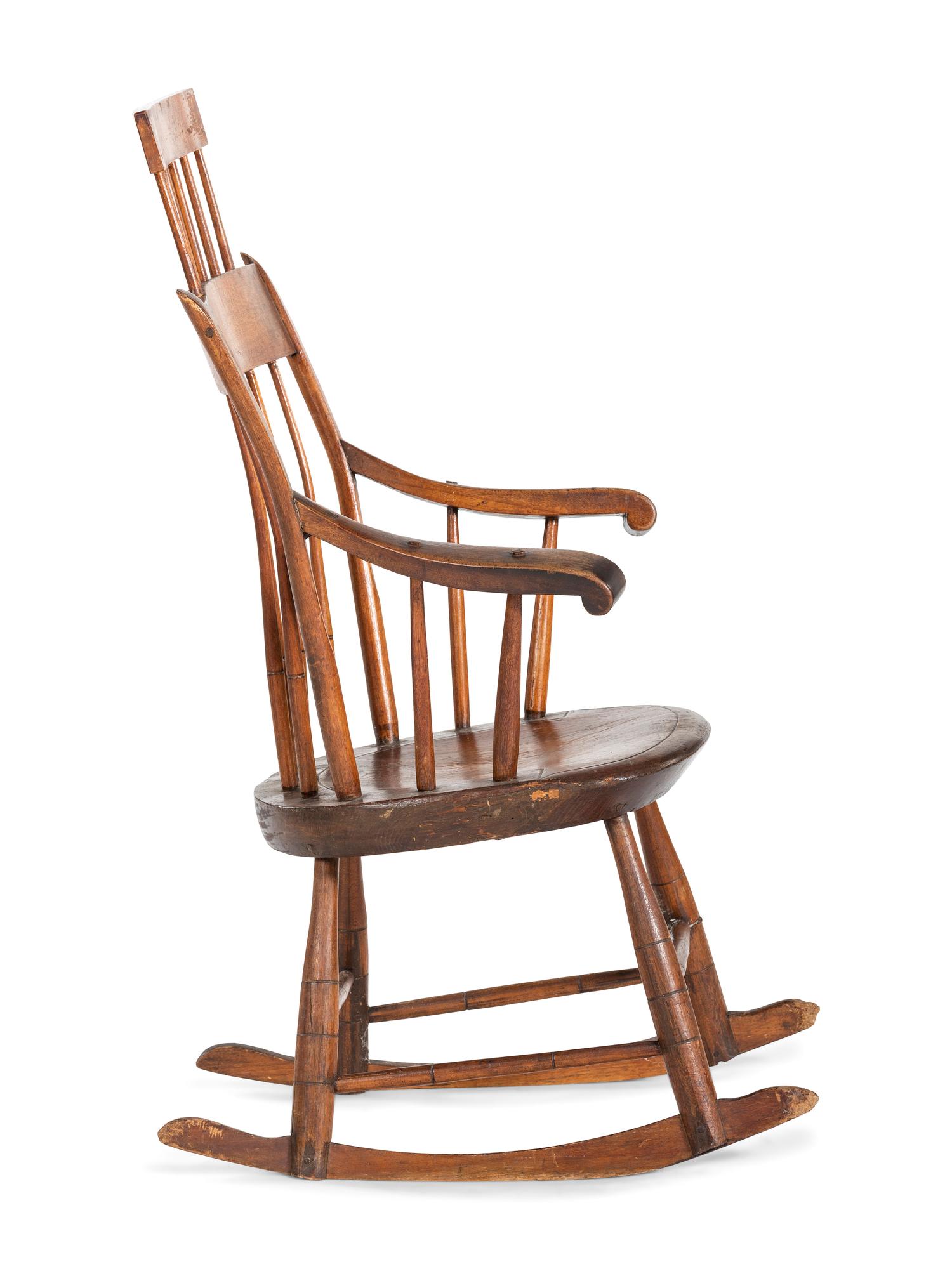 A Comb-Back Windsor Armchair Rocker