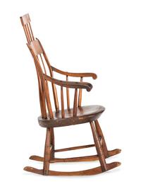 A Comb-Back Windsor Armchair Rocker