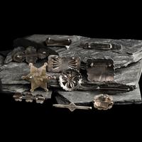 Navajo Silver Curio Pins
