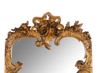 A Rococo Style Giltwood Three-Panel Screen