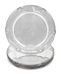 A Set of Eight American Silver Chargers
