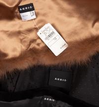 Three Akris Fur Pieces: One Mink Coat with Matching Scarf, One Bargusinsky Sable Shrug