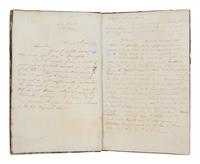 [CHICAGO HISTORY - CHICAGO FIRE]. MANUSCRIPT LEDGER of D. Clark and Company, Chicago, 1849-1873.